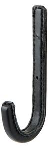 Affari of Sweden Černý kožený věšák Loke 14 cm