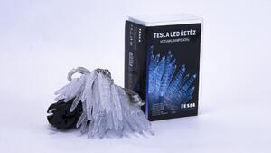 TESLA lighting Tesla - vánoční řetěz Rampouch 7cm, 50LED, 6500K, 5m + 3m kabel, 230V, časovač, IP44