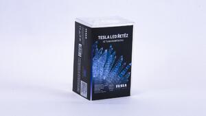 TESLA lighting Tesla - vánoční řetěz Rampouch 7cm, 50LED, 6500K, 5m + 30cm kabel, 3x AA baterie, čas. IP44