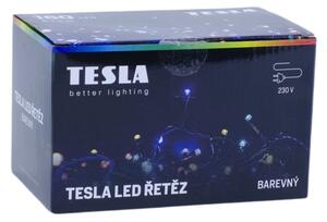 TESLA lighting Tesla - dekorativní řetěz, barevný RGYB, 160LED, 8m + 5m kabel, 230V, 8 funkcí, IP44