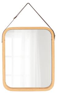 Závěsné zrcadlo Jae Beige, bambus