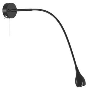 Flexibilní nástěnná lampička s LED diodou NORDLUX Drop - Ø 35 x 350 mm, černá - 320130