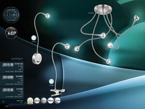 GLOBO Designové LED nástěnné svítidlo SERPENT 24109W