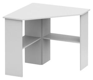 PC stůl rohový v jednoduchém moderním provedení bílá RONY NEW