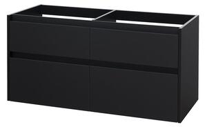Mereo Opto, koupelnová skříňka 121 cm, černá CN943S