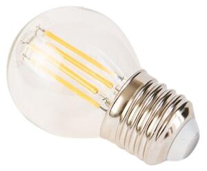 TESLA lighting Tesla - LED žárovka FILAMENT RETRO miniglobe, E27, 4,2W, 230V, 470lm, 10 000h, 2700K , 360°
