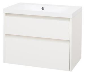 Mereo Opto, koupelnová skříňka s umyvadlem z litého mramoru 81 cm, bílá, dub, bílá/dub, černá Opto, koupelnová skříňka s umyvadlem z litého mramoru 8…