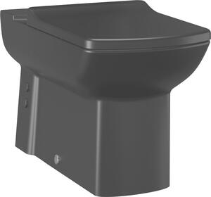 CREAVIT LARA WC mísa pro kombi, spodní/zadní odpad, černá mat LR360-11SM00E-0000