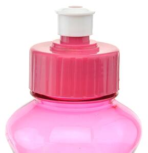 Excellent Houseware Sportovní PET lahev na nápoje 550 ml a tlačítkovým uzávěrem - Růžová