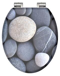 Eisl Sanitär WC prkénko MDF Soft Close Grey Stones 80130