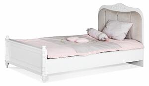 Studentská postel 120x200cm Luxor - bílá/růžová