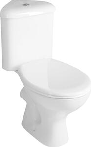 Aqualine CLIFTON rohové WC kombi, dvojtlačítko 3/6l, zadní odpad, bílá FS1PK