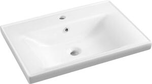 Aqualine SAVA 70 keramické umyvadlo nábytkové 70x46cm, bílá 2070