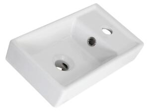 BPS-koupelny Nábytkové keramické umyvadlo Faro U 40 P/L (40x22x8 cm)