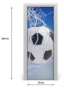 Fototapeta samolepící na dveře míč v brance 75x205 cm