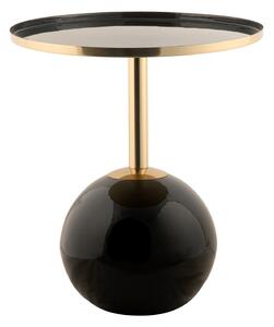 Odkládací stolek Mila 45cm černá Leitmotiv (Barva-černá)