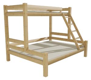 Vomaks Patrová postel s rozšířeným spodním lůžkem 8X8 06A Rozměr: 80/140 x 200 cm, Barva: barva šedá