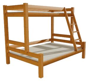Vomaks unit, s.r.o. Patrová postel s rozšířeným spodním lůžkem 8X8 6A Povrchová úprava: netransparentní barva modrá, Rozměr: 100/120 x 200 cm
