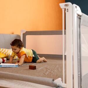 Zábrana na postel Monkey Mum® Popular - 90 cm - tmavě šedá - design