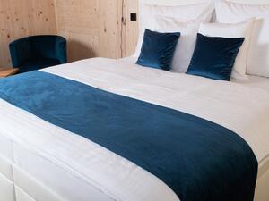 Biante Sametový přehoz/běhoun na postel Velvet Premium SVP-001 Petrolejově modrý Na míru