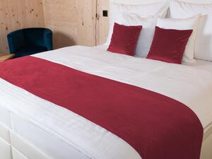 Biante Sametový přehoz/běhoun na postel Velvet Premium SVP-007 Malinově červený Na míru