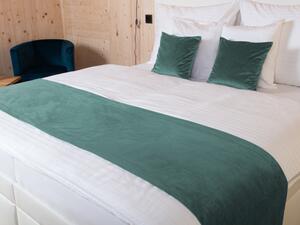 Biante Sametový přehoz/běhoun na postel Velvet Premium SVP-022 Ledově zelený Na míru