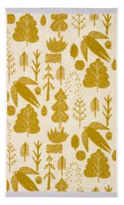 Froté ručník Bird & Tree mustard 50 x 90, Donna Wilson UK Žlutá