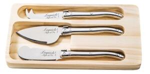 LAGUIOLE Premium nože na sýr 3 ks, rukojeť nerez