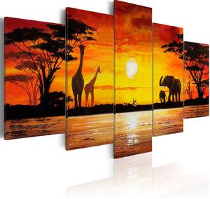 Obraz - Horké africké safari 100x50