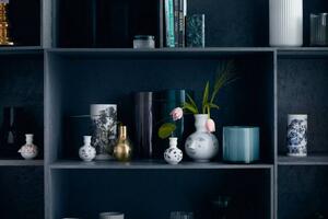 Porcelánová váza Lily blue H18, Bjorn Wiinblad Dánsko