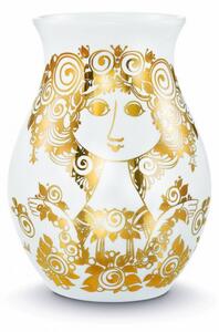 Porcelánová váza Rosalinde gold H26, Bjorn Wiinblad Dánsko
