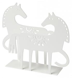 Držák na ubrousky Happy Horse white 13x17x4, Bengt & Lotta Švédsko Bílá