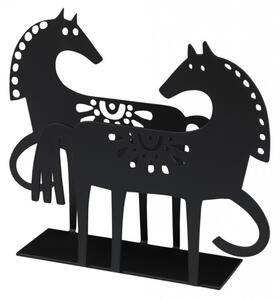 Držák na ubrousky Happy Horse black 13x17x4, Bengt & Lotta Švédsko Černá