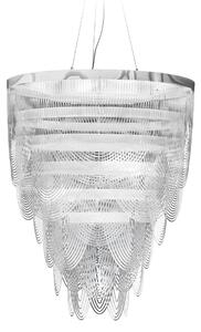 Slamp Ceremony suspension prisma large, designový lustr, 4x12W LED E27 + 1x8W LED GU10, prům. 90cm