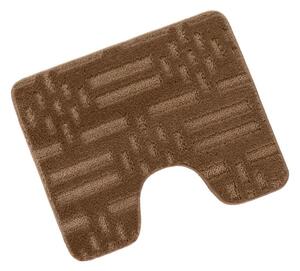 Bellatex koupelnová předložka BANY 60x50 cm s výkrojem Čárka Hnědá,Béžová