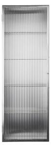 FERM LIVING Nástěnná skříňka Haze Tall, Brushed Stainless Steel
