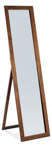 Zrcadlo stojací, v.150 cm, konstrukce z MDF, moření ořech