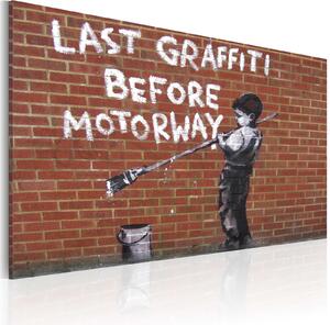 Obraz - Poslední graffiti před dálnicí (Banksy) 60x40