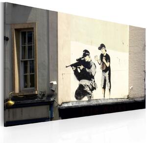 Obraz - Odstřelovač a chlapec (Banksy) 60x40