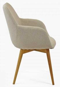 Designová židle s područkami, Sky béžová
