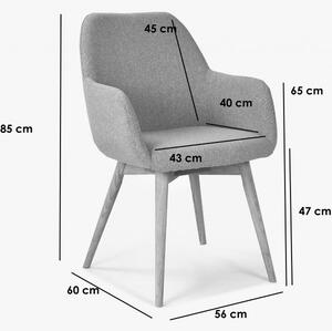 Designová židle s područkami, Sky béžová