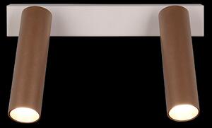 Trio T849210265 LED bodové stropní svítidlo AMBALA | 5W integrovaný LED zdroj | 2x500lm | 2300+3000+4000K | hnědá
