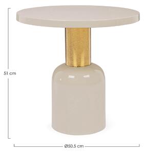 Konferenční stolek Nali Ø 50,5 cm bílý