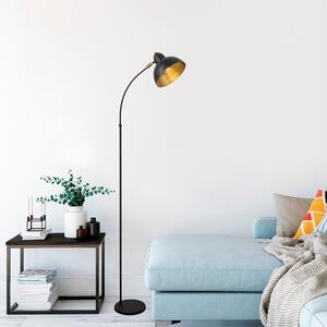 Designová stojanová lampa Vasso 162 cm černá