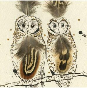 Autorský tisk AW Twitawooooo Owl, Anna Wright UK Autorský tisk ( bez rámu)