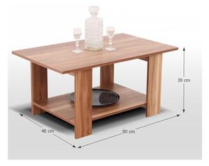 Konferenční stolek v moderním dekoru ořech DEREK
