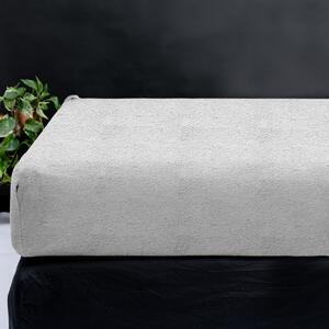 Sleeptime Šedé mikroplyšové prostěradlo Velikost: 90x200