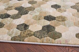 Moderní kusový koberec Ragolle Argentum 63456 6444 zelený šedý béžový Rozměr: 160x230 cm