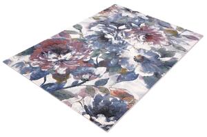 Moderní kusový koberec Ragolle Argentum 63421 7626 Květiny modrý Rozměr: 120x170 cm