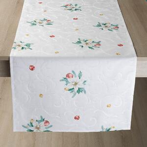 Ubrus Veba GARBO tisk Vánoční hvězda Velikost: 40x120 cm